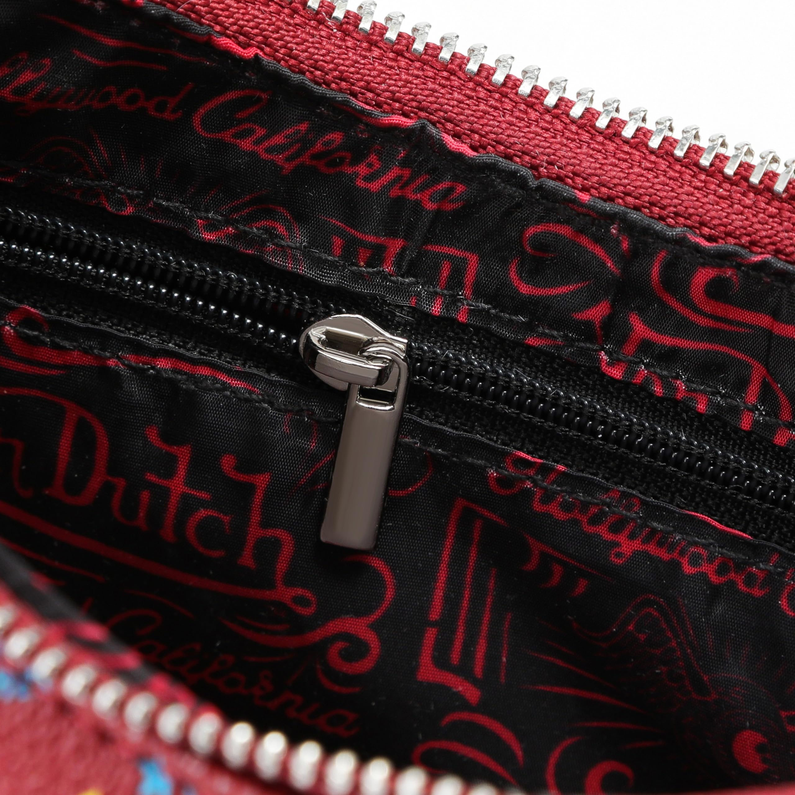 Von Dutch Purse Shoulder Bag, Women's Shoulder Handbags Logo Print and Gold or Silver Chain with Wrench Charm