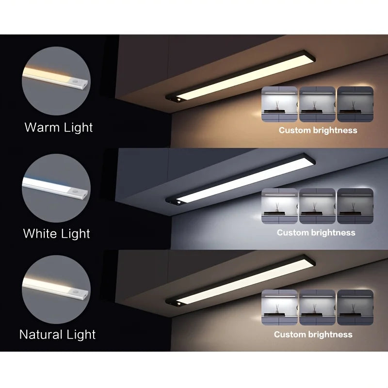 LED Motion Sensor Cabinet Light USB Rechargeable