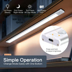 LED Motion Sensor Cabinet Light USB Rechargeable
